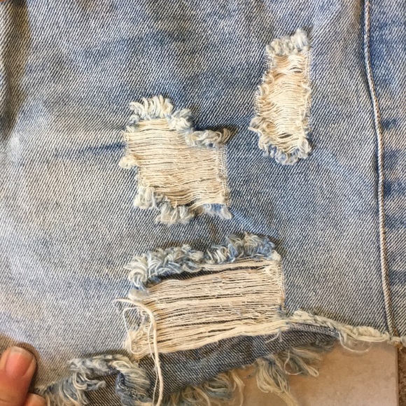 NWT HI RISE JEAN SHORTS - Picture 7 of 11